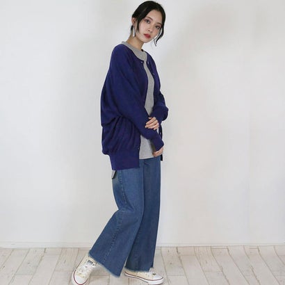 アットワン atONE コットンニットドルマンカーディガン （NAVY）｜詳細画像