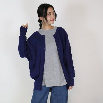 アットワン atONE コットンニットドルマンカーディガン （NAVY）｜詳細画像