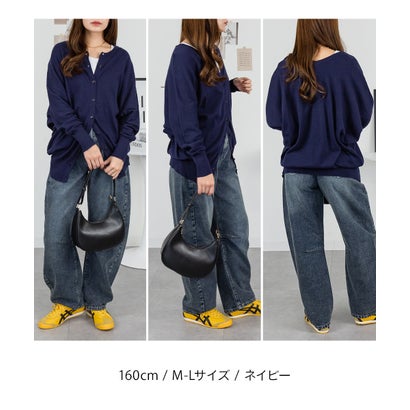 コットンニットドルマンカーディガン （GRAY BEIGE）｜詳細画像