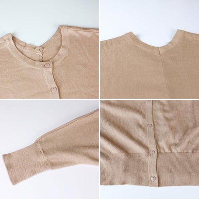コットンニットドルマンカーディガン （GRAY BEIGE）｜詳細画像