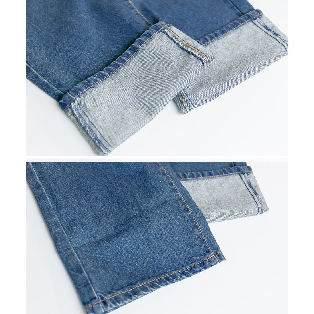 アットワン atONE ハイウェストロールアップデニムパンツ(ワン