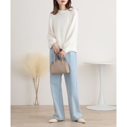 アットワン atONE バルーン袖ゆるニット （OFF WHITE）｜詳細画像
