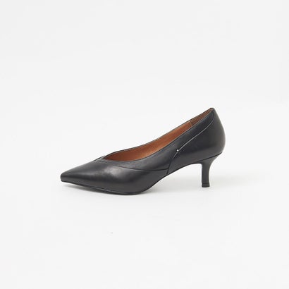 オゥ バニスター Au BANNISTER ELDER 5.5cmヒール 深めＶカットパンプス （ブラック）｜詳細画像