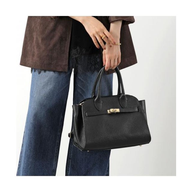 ハンドバッグ 7910 DOLLARO ショルダーバッグ （D28/NERO/ブラック）