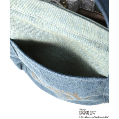 《AVIREX×PEANUTS》JOE COOL DENIM MINI TOTE BAG （ユーズド2）｜詳細画像