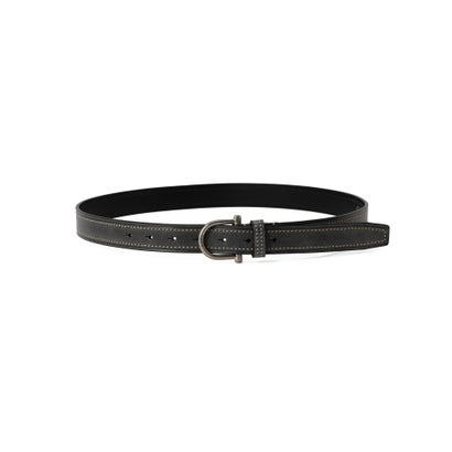 LEATHER BELT ”HORSESHOE” （ダークブラウン3）｜詳細画像