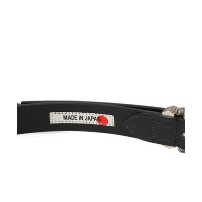 LEATHER BELT ”WESTERN” （ブラック）｜詳細画像
