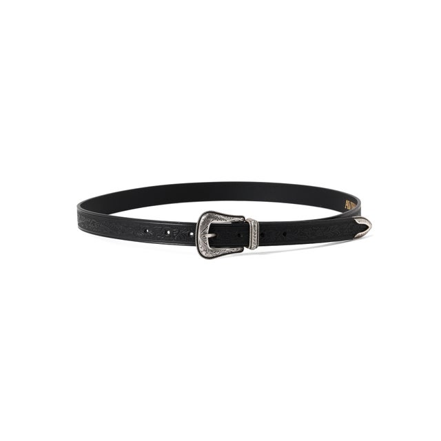 LEATHER BELT ”WESTERN” （ブラック）