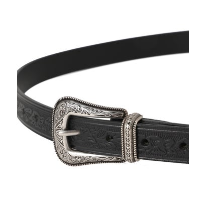 LEATHER BELT ”WESTERN” （ダークブラウン3）｜詳細画像