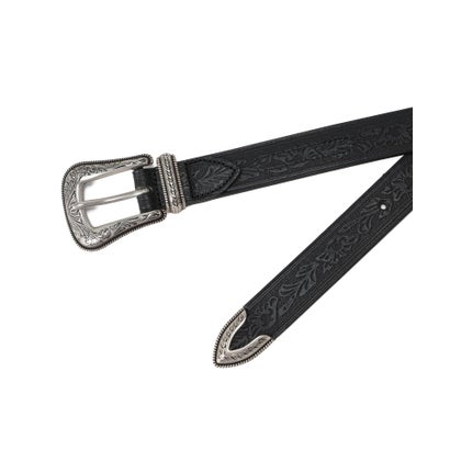 LEATHER BELT ”WESTERN” （ダークブラウン3）｜詳細画像