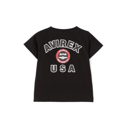 《KIDS》ヴァーシティーTシャツ/VARSITY T－SHIRT/AVIREX / アヴィレックス （ダークグリーン）｜詳細画像