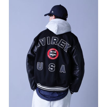 アヴィレックス AVIREX SUGNATUR VARSITY JACKET / シグネチャー バーシティ ジャケット / AVIREX / アヴィレックス （ネイビー）｜詳細画像