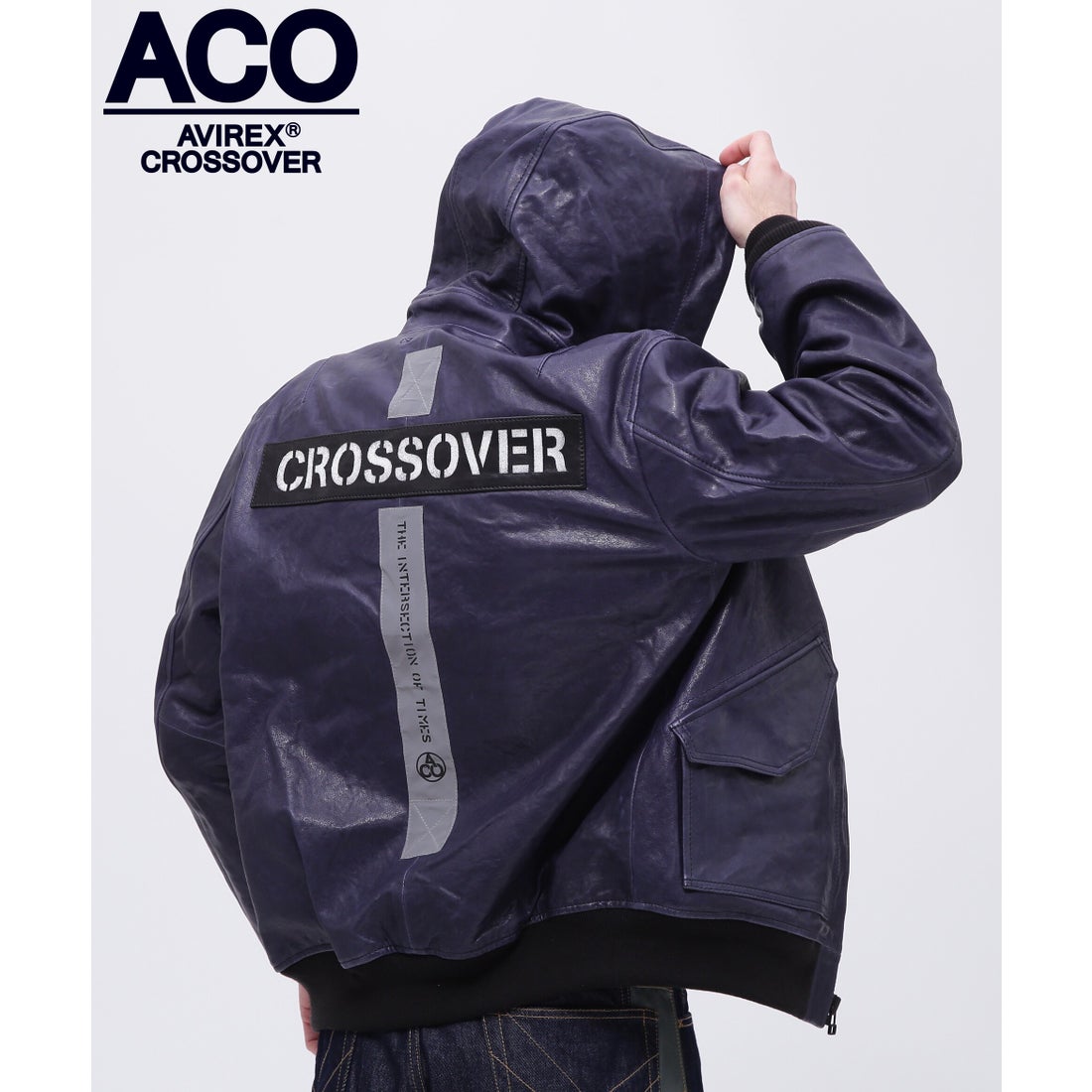 アヴィレックス AVIREX 《CROSSOVER》LEATHER CWU PARKA / レザー CWU 