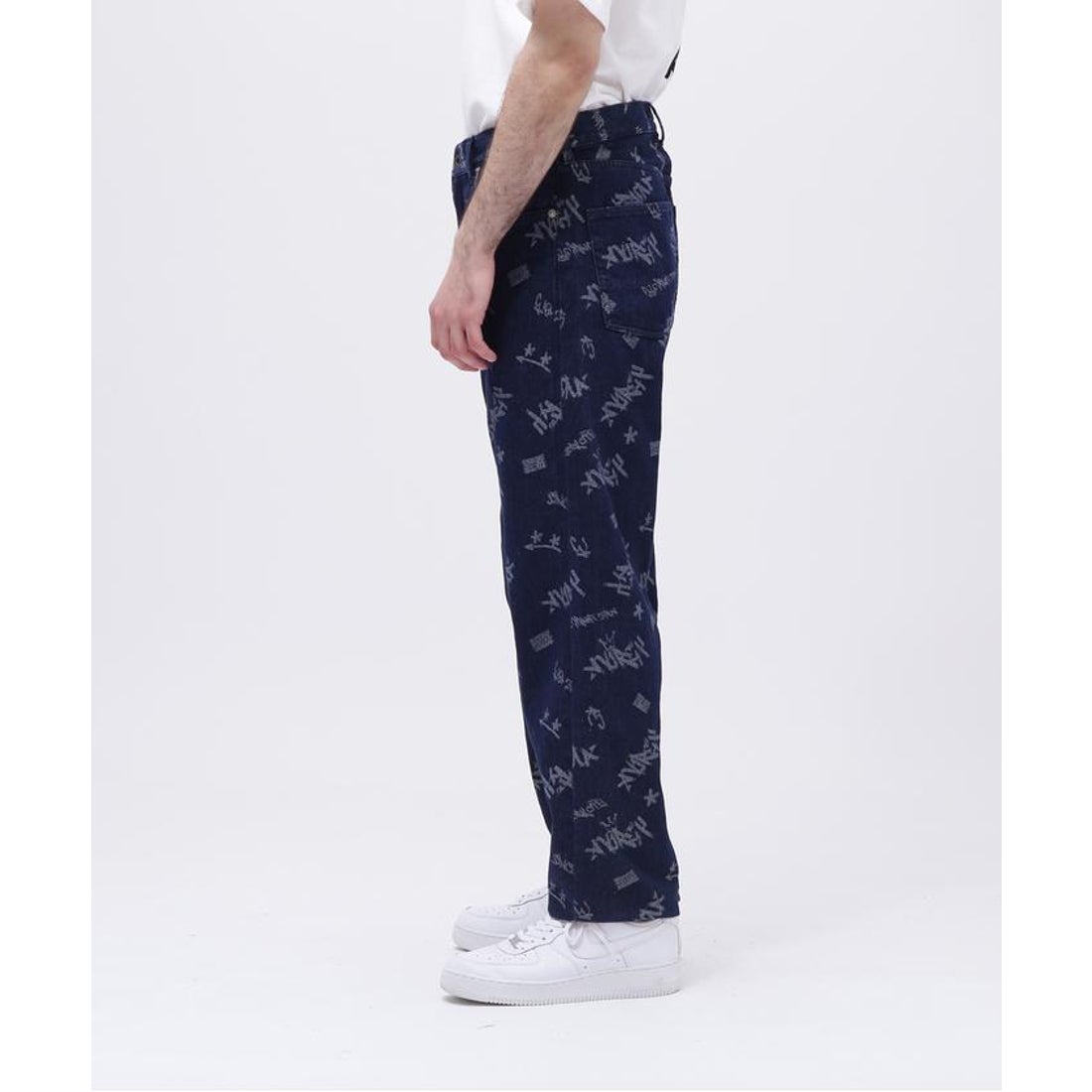 アヴィレックス AVIREX TAGGING JACQUARD DENIM PANTS / タギング 