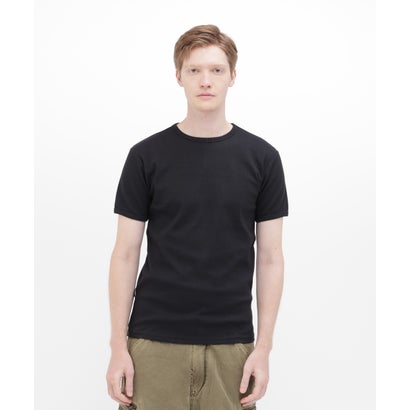 アヴィレックス AVIREX 《DAILY/デイリー》RIB S/S CREW NECK T－SHIRT/リブ 半袖 クルーネック Tシャツ  デイリーウェア （チャコール）｜詳細画像