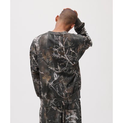 アヴィレックス AVIREX CREW NECK SWEAT＂REAL TREE CAMO （ブラック）｜詳細画像