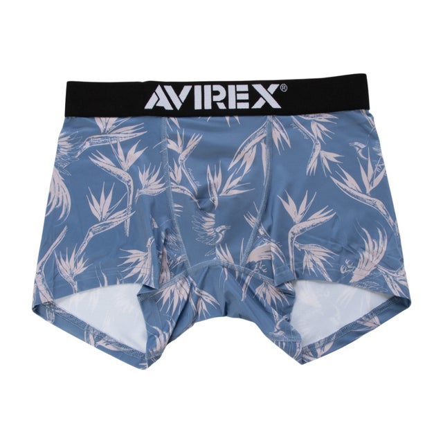 AX ALOHA PATTERN BOXER SHORTS 【返品不可商品】 （サックスブルー）