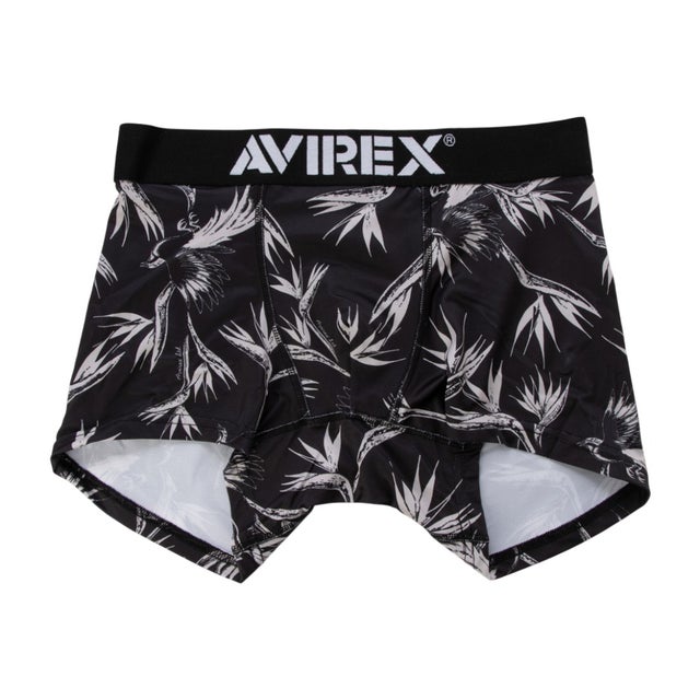 AX ALOHA PATTERN BOXER SHORTS 【返品不可商品】 （ブラック）