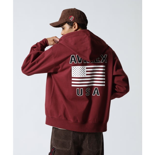 《WEB&DEPOT限定》BONDING ZIP UP PARKA （バーガンディ5）