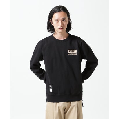 アヴィレックス AVIREX 《WEB&DEPOT限定》BONDING CREW NECK SWEAT （グレー）｜詳細画像