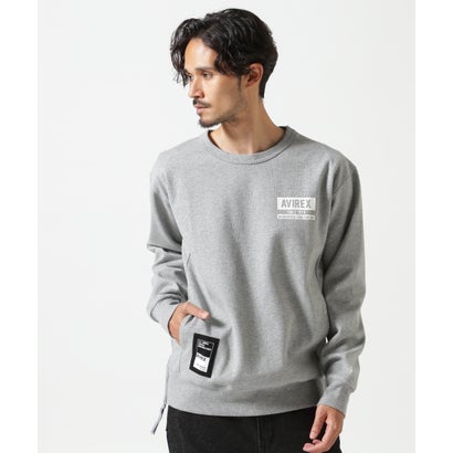 アヴィレックス AVIREX 《WEB&DEPOT限定》BONDING CREW NECK SWEAT （ホワイト）｜詳細画像