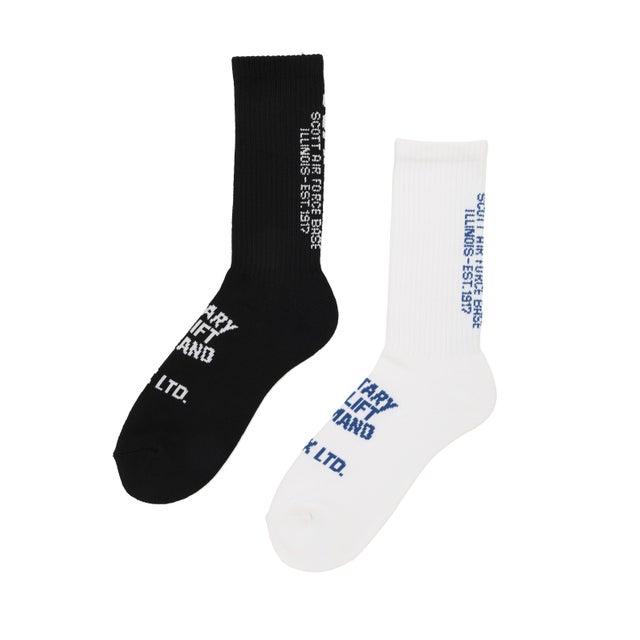 AX USAF ARRSクルーソックス （2PーSET） （ブラック）