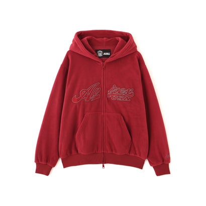 ECDP FLEECE ZIP PARKA （ダークレッド4）｜詳細画像