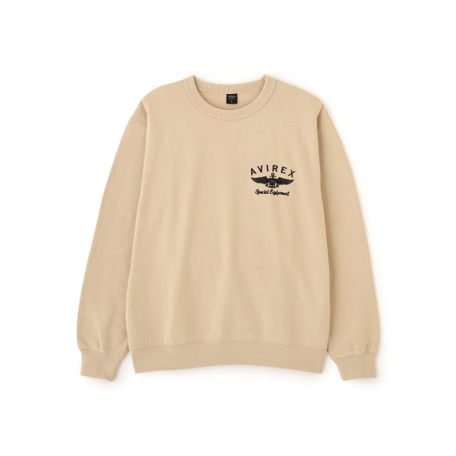 《WEB&DEPOT限定》CAMOUFLAGE LOGO CREW SWEAT （ベージュ）