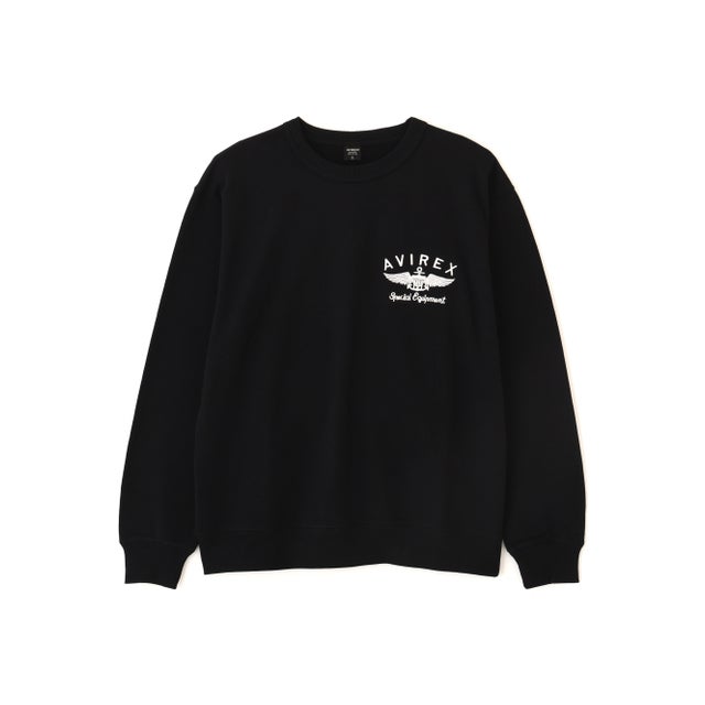 《WEB&DEPOT限定》CAMOUFLAGE LOGO CREW SWEAT （ブラック）