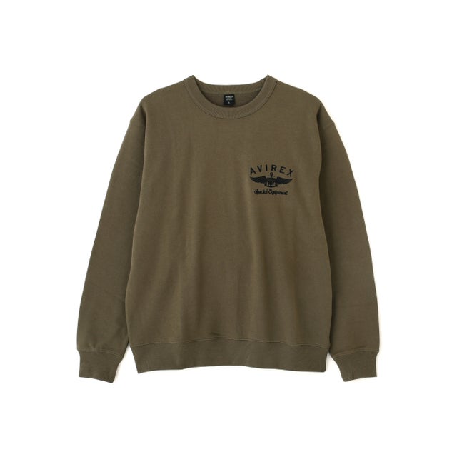 《WEB&DEPOT限定》CAMOUFLAGE LOGO CREW SWEAT （オリーブ）