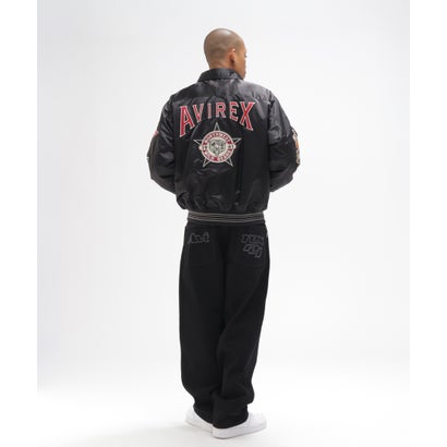 アヴィレックス AVIREX DS AWARD JKT＂WILD BEAR＂ （バーガンディ5）｜詳細画像