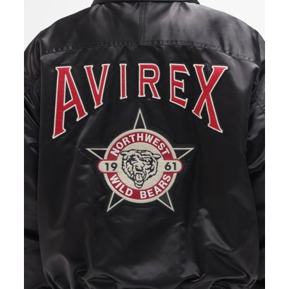 アヴィレックス AVIREX DS AWARD JKT＂WILD BEAR＂ （バーガンディ5）｜詳細画像