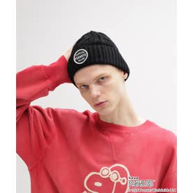 ★×PEANUTS CABLE KNIT CAP （ブラック）