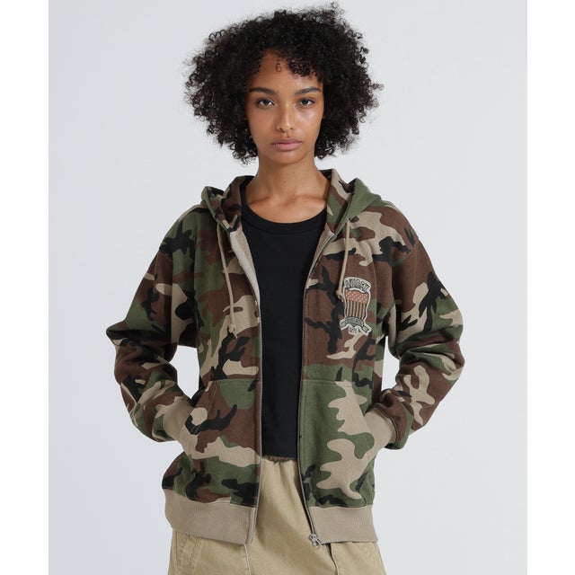 ECDP VARSITY ZIP PARKA （オリーブカモ1）