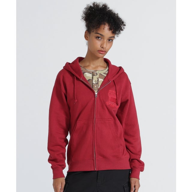 ECDP VARSITY ZIP PARKA （ダークレッド4）