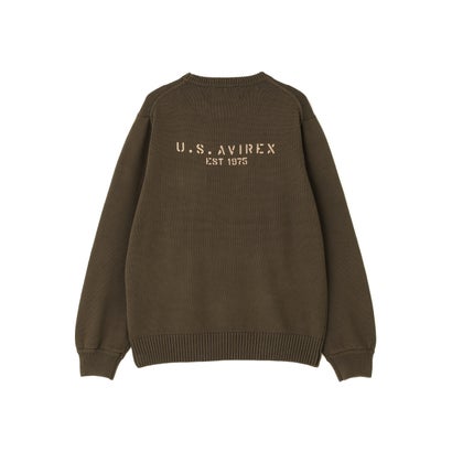 ECDP CREW NECK COTTON KNIT （ブラウン）｜詳細画像