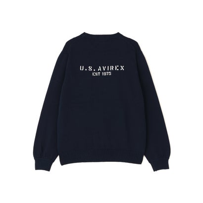 ECDP CREW NECK COTTON KNIT （ブラウン）｜詳細画像