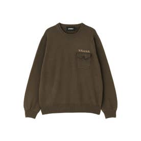 ECDP CREW NECK COTTON KNIT （ブラウン）