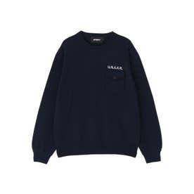 ECDP CREW NECK COTTON KNIT （ネイビー）