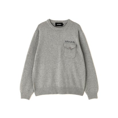 ECDP CREW NECK COTTON KNIT （オックスフォード2）｜詳細画像