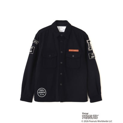 《AVIREX × PEANUTS》CPO SHIRT ”FLYING ACE” （ネイビー）｜詳細画像