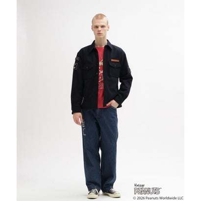《AVIREX × PEANUTS》CPO SHIRT ”FLYING ACE” （ネイビー）｜詳細画像