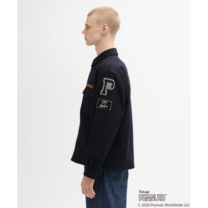 《AVIREX × PEANUTS》CPO SHIRT ”FLYING ACE” （ネイビー）｜詳細画像