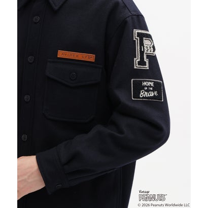 《AVIREX × PEANUTS》CPO SHIRT ”FLYING ACE” （ネイビー）｜詳細画像