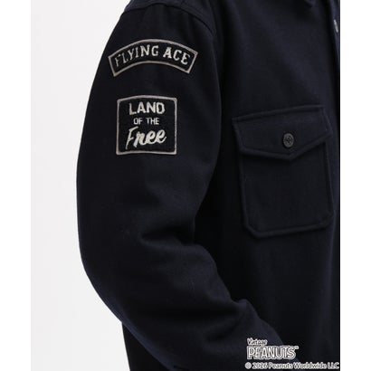 《AVIREX × PEANUTS》CPO SHIRT ”FLYING ACE” （ネイビー）｜詳細画像