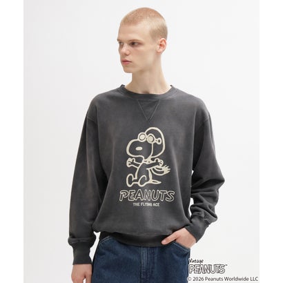《AVIREX × PEANUTS》GUSSET CREWNECK SWEAT （レッド）｜詳細画像