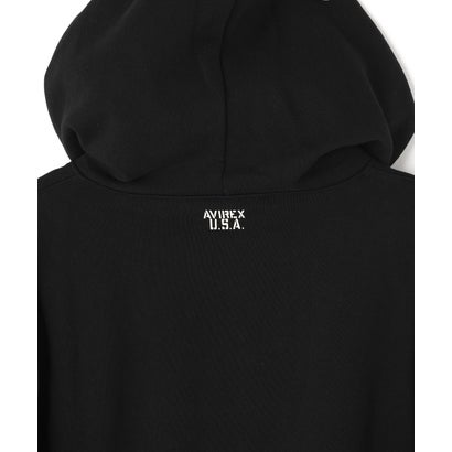 アヴィレックス AVIREX DAILY PULLOVER HOODIE （ブラック）｜詳細画像