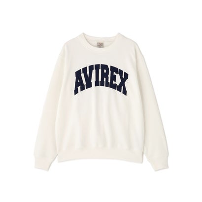 アヴィレックス AVIREX DAILY LOGO CREWNEK SWEATSHIRT （オフホワイト3）｜詳細画像