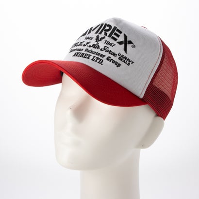 アヴィレックス AVIREX AX Multi Logo Mesh Cap （レッド）｜詳細画像