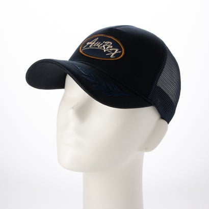 アヴィレックス AVIREX AX EX AARC OVAL WAPPEN MESH CAP （ブラック）｜詳細画像